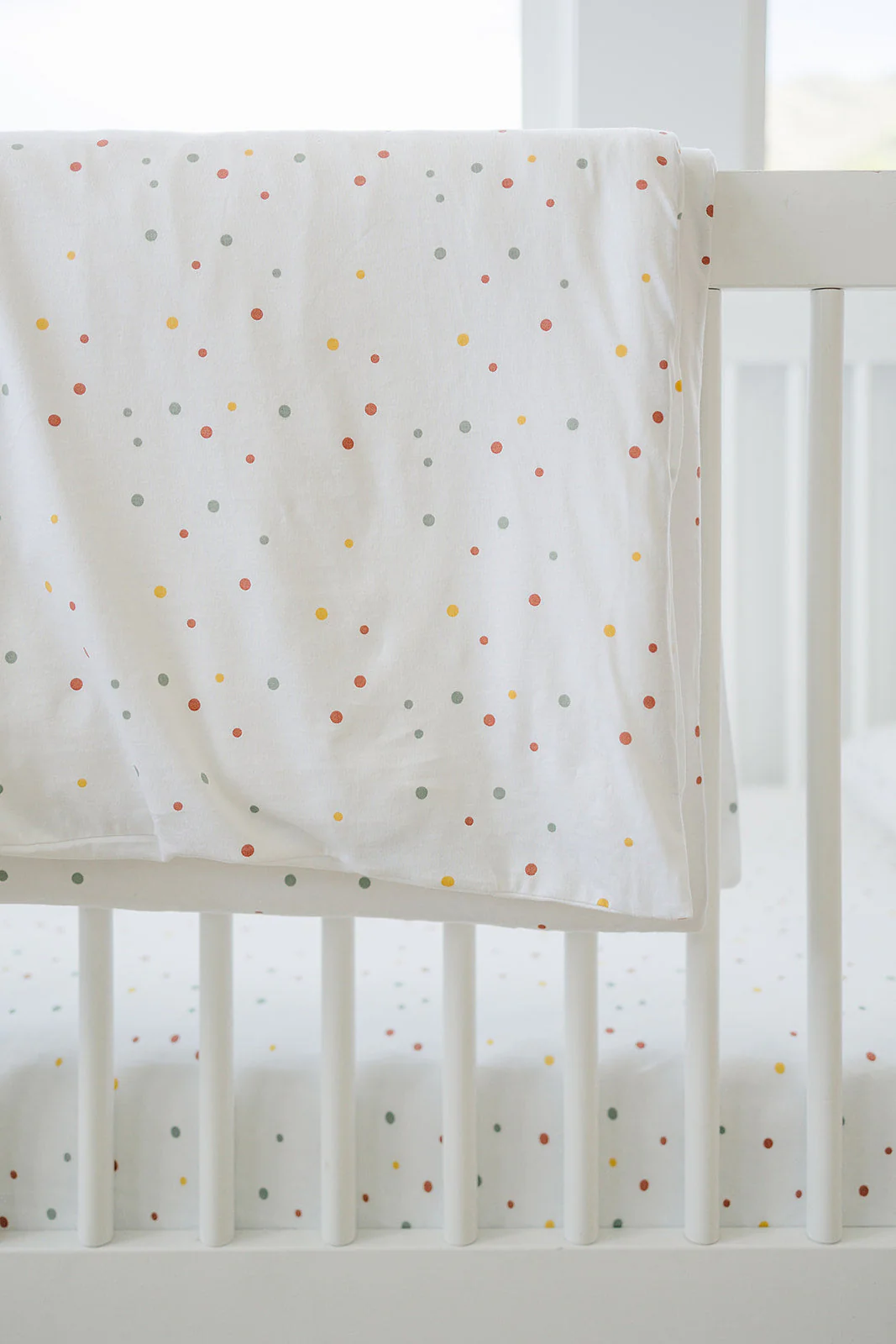 Ecolino® Duvet Cover, 100% Organic Cotton, Crib or Toddler, Dots - Image 5