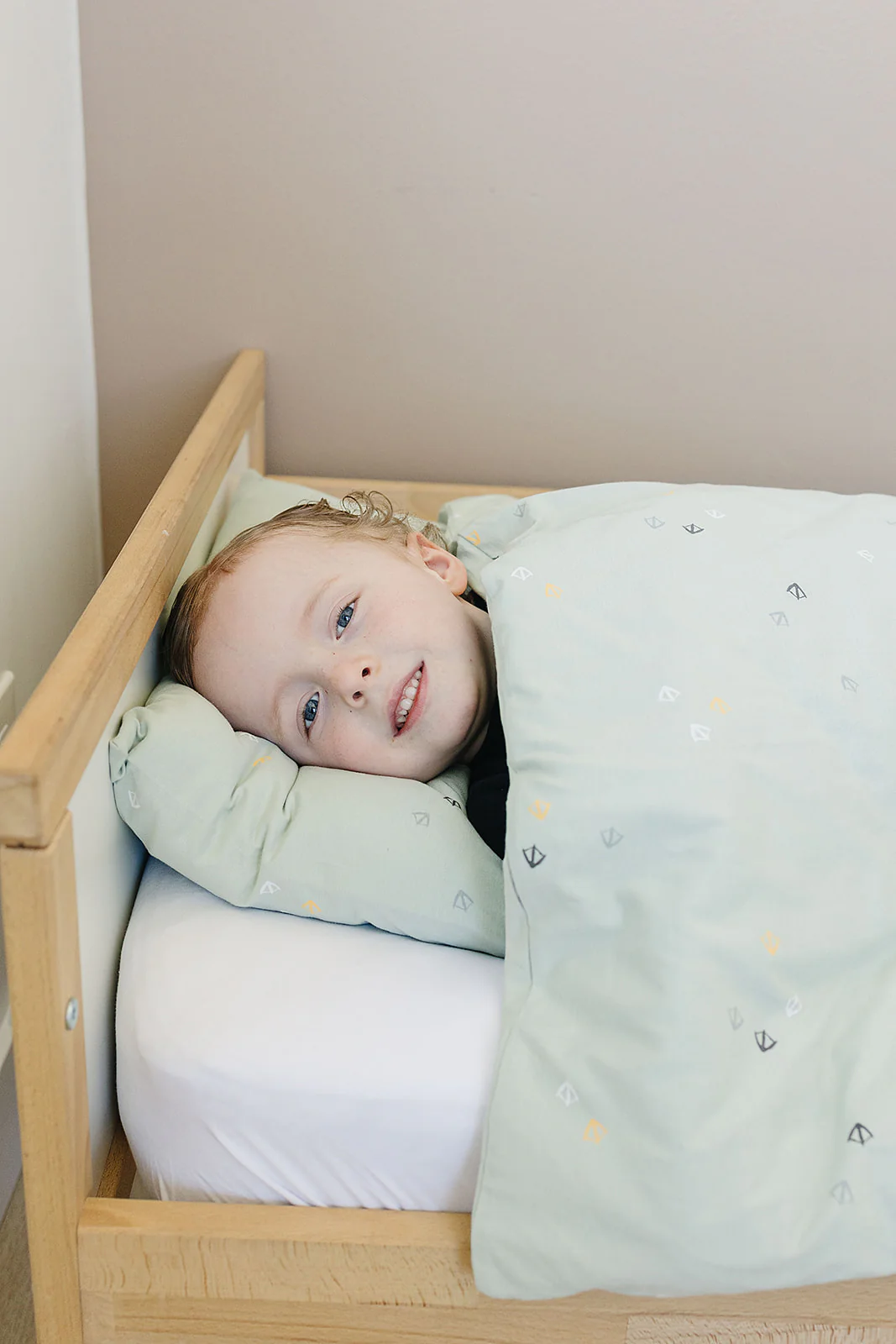 Ecolino® Duvet Cover, 100% Organic Cotton, Crib or Toddler, Goose - Image 5