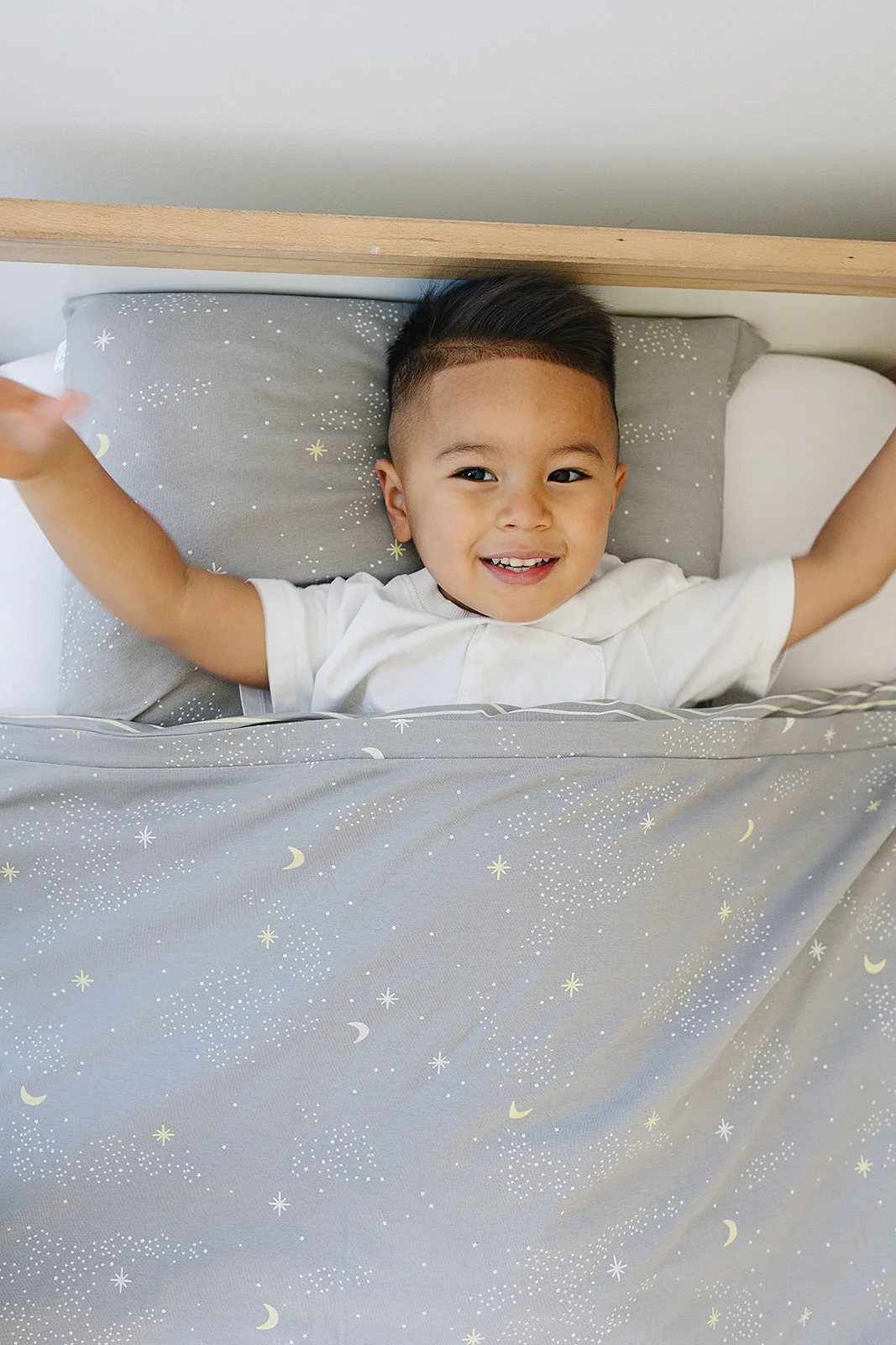Ecolino® Duvet Cover, 100% Organic Cotton, Crib or Toddler, Milky Way - Image 3