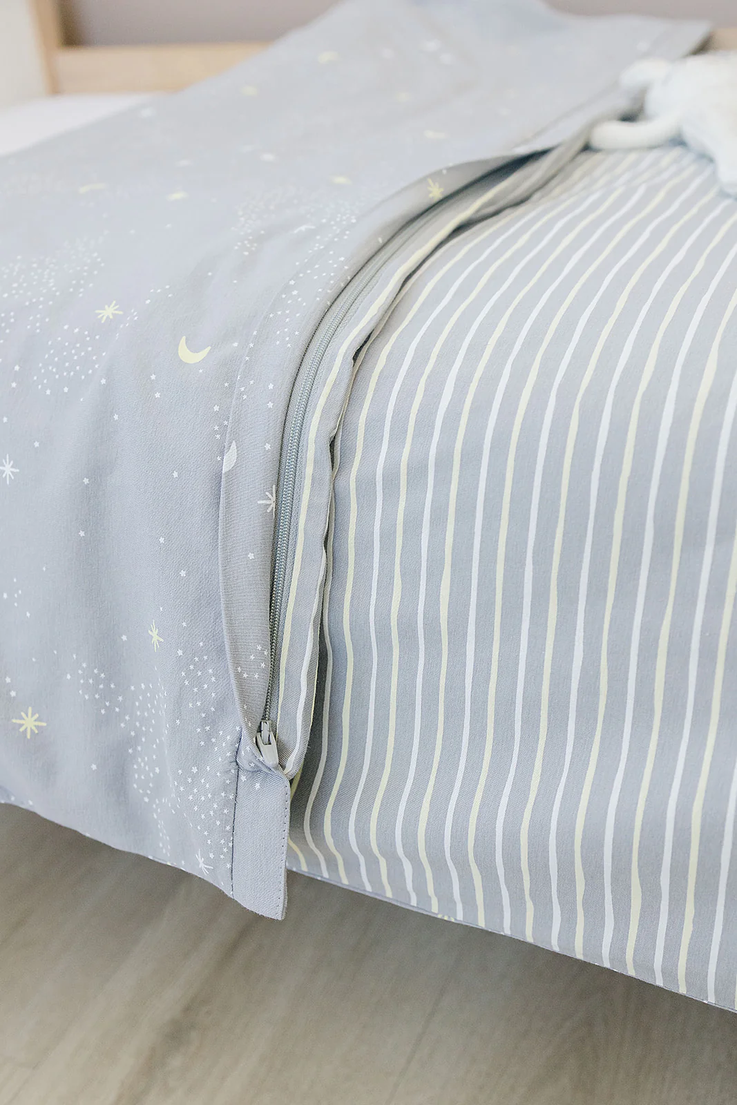 Ecolino® Duvet Cover, 100% Organic Cotton, Crib or Toddler, Milky Way - Image 4