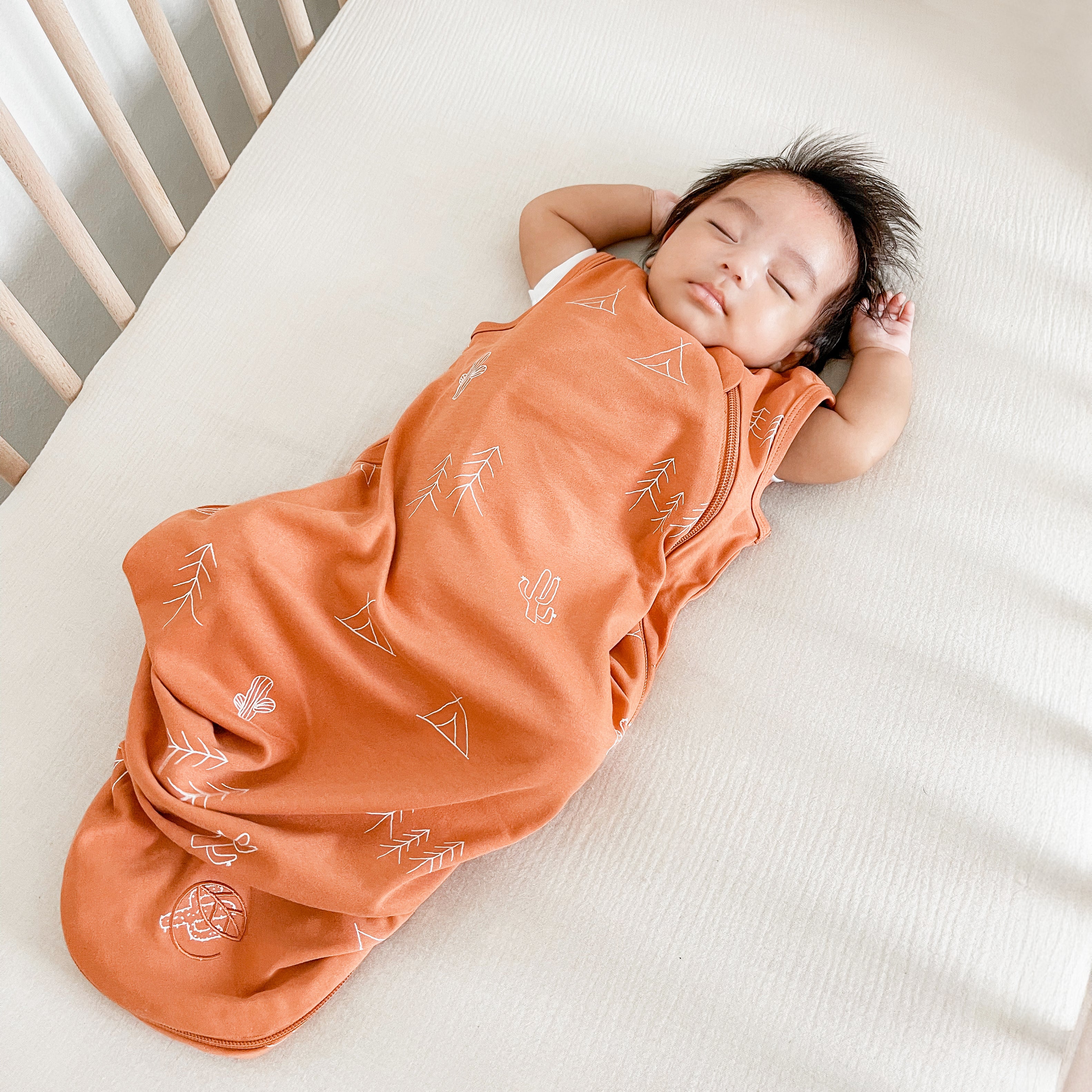 Ecolino® Organic Cotton Classic Baby Sleep Bag or Sack, Desert - Image 3
