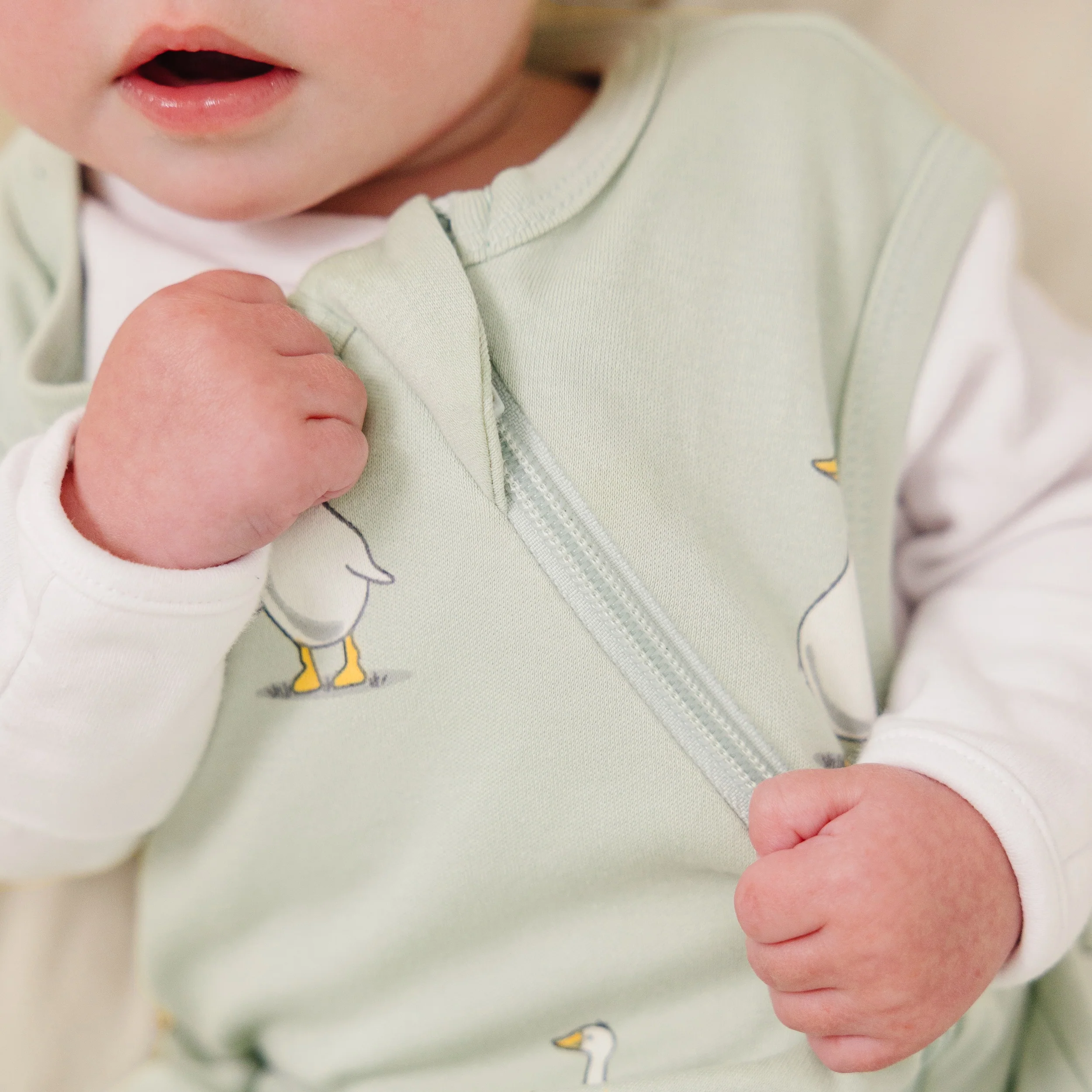 Ecolino® Organic Cotton Classic Baby Sleep Bag or Sack, Goose - Image 5