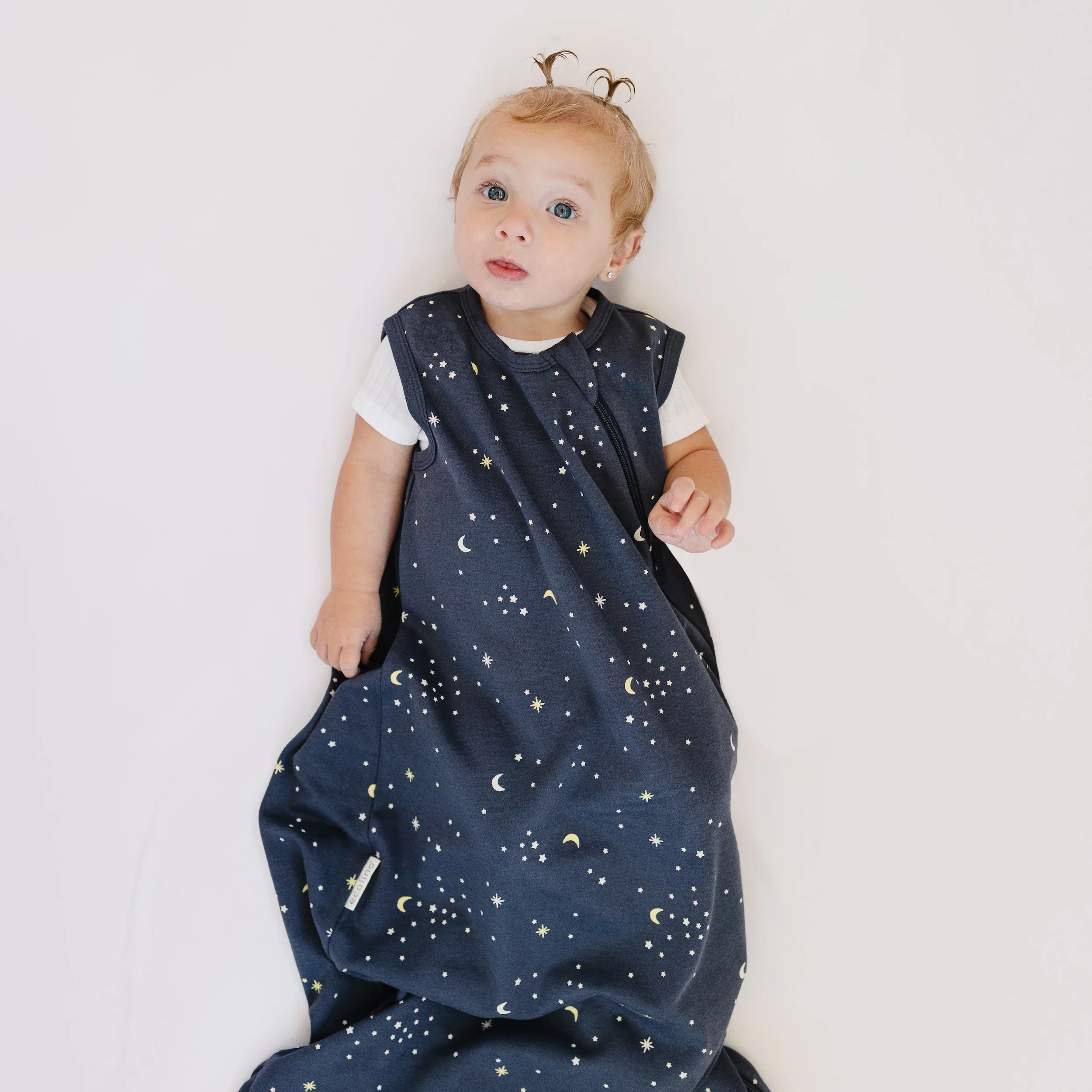 Ecolino® Organic Cotton Classic Baby Sleep Bag or Sack, Milky Way Ink - Image 3