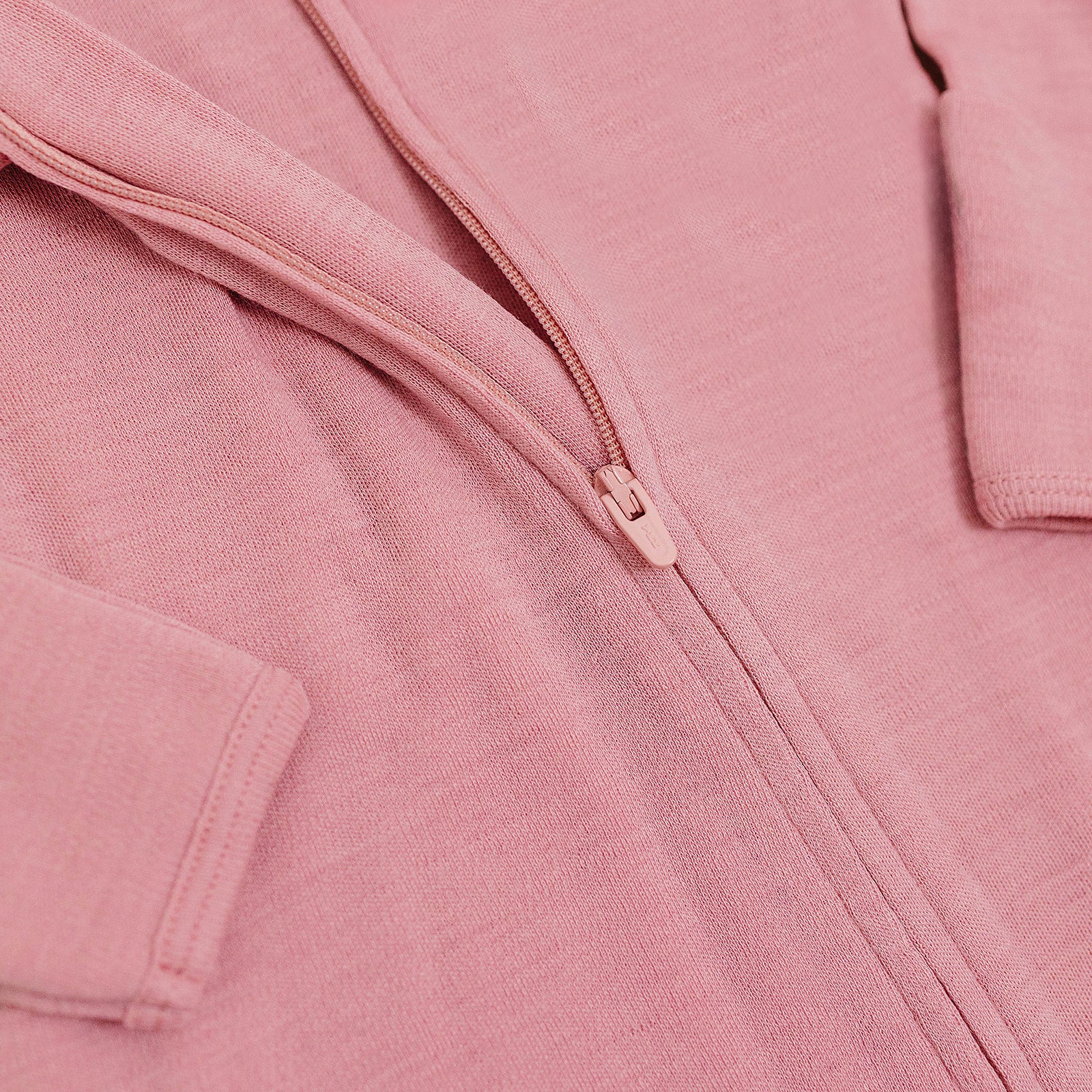 Footie Pajamas, Merino Wool, Blush - Image 6