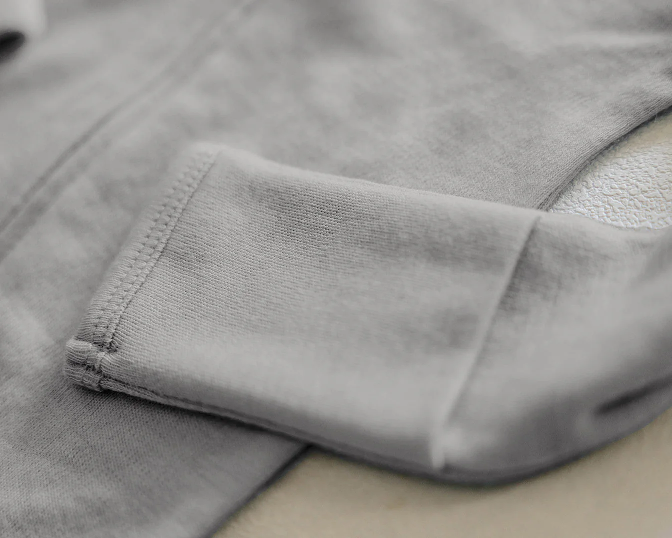 Footie Pajamas, Merino Wool, Dove - Image 5