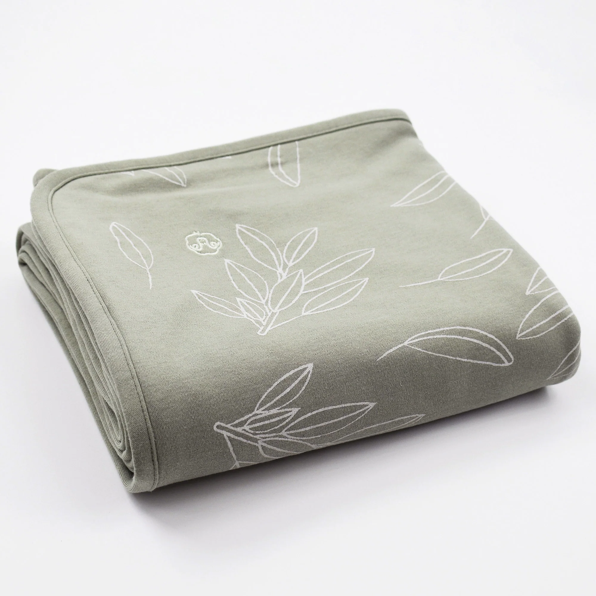 Toddler Blanket, 4 Season® Merino Wool & Organic Cotton, 52.5" x 40", Sage - Image 6