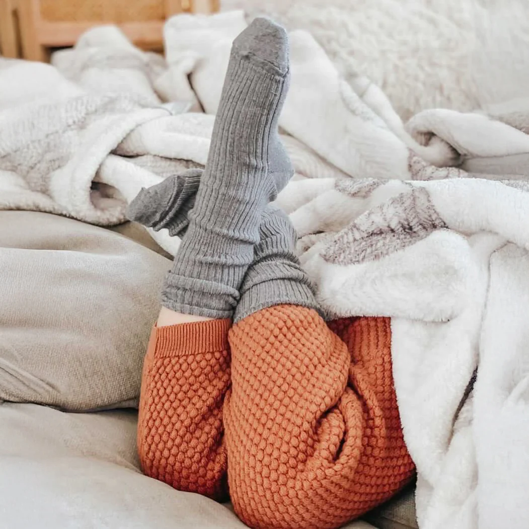 Imperfect Wool Socks, Baby and Toddler, Light & Dark Slate - Image 5