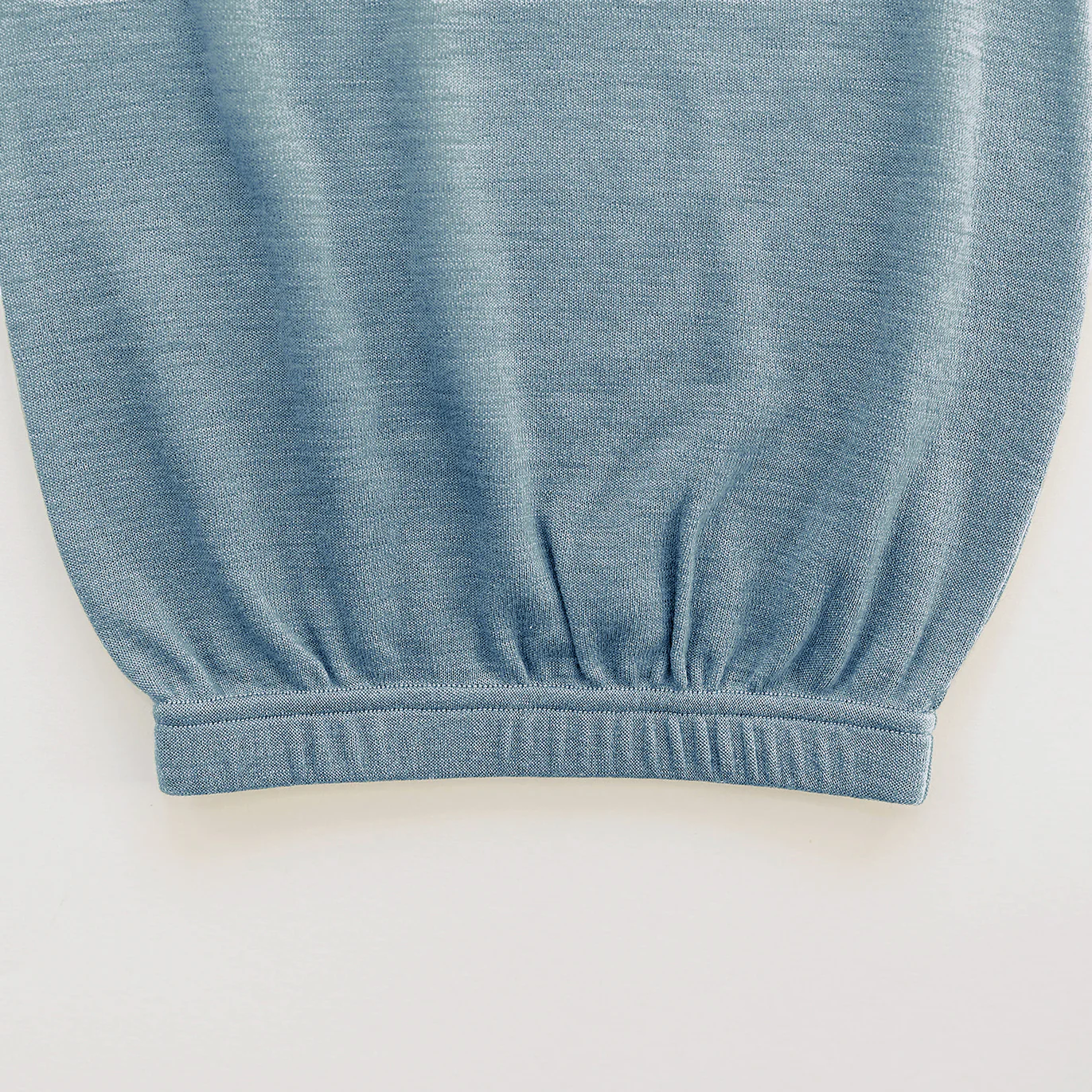 Baby Gown, Merino Wool, 0-6 Months, Blue - Image 4