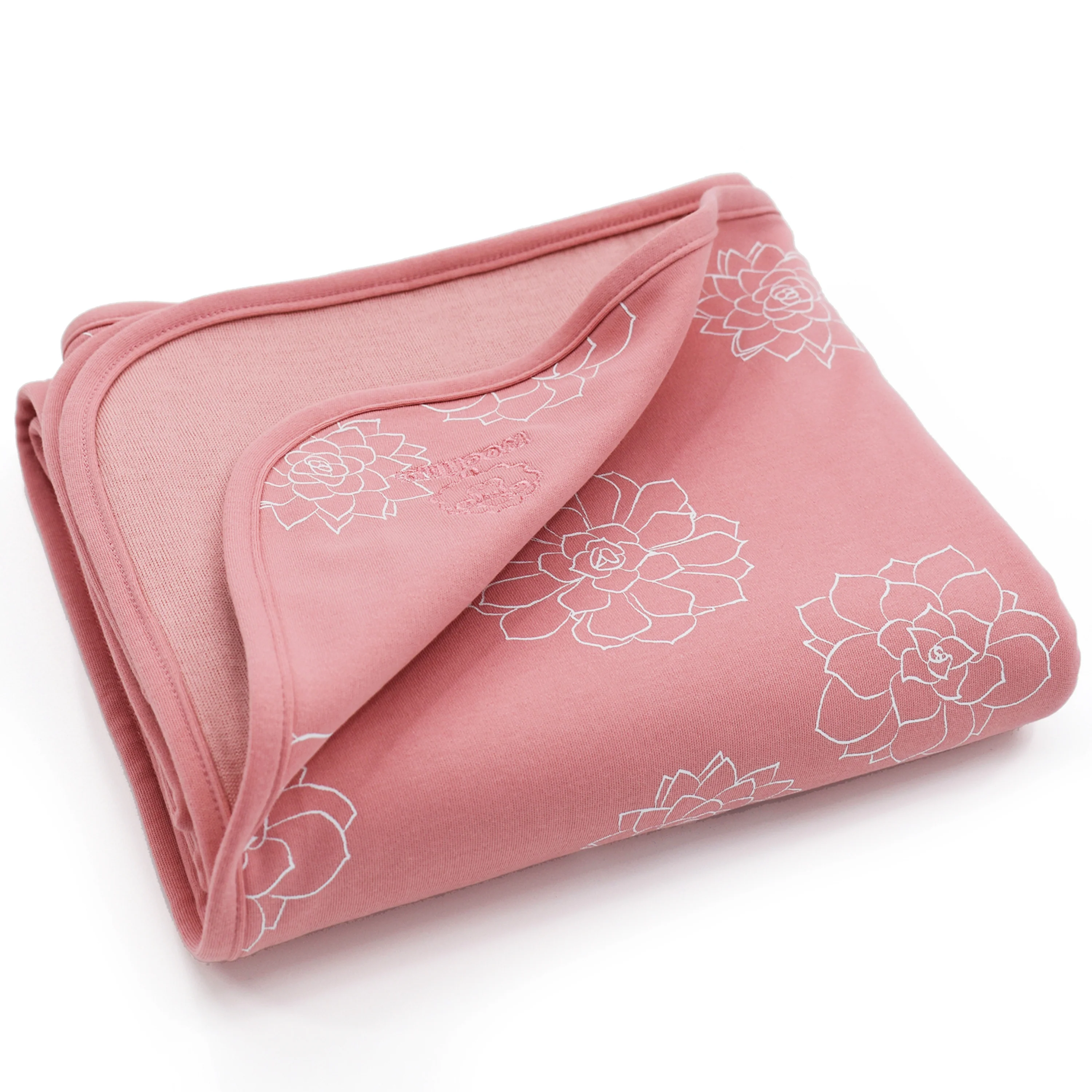 Toddler Blanket, 4 Season® Merino Wool & Organic Cotton Blanket, 52.5" x 40", Succulent - Image 3