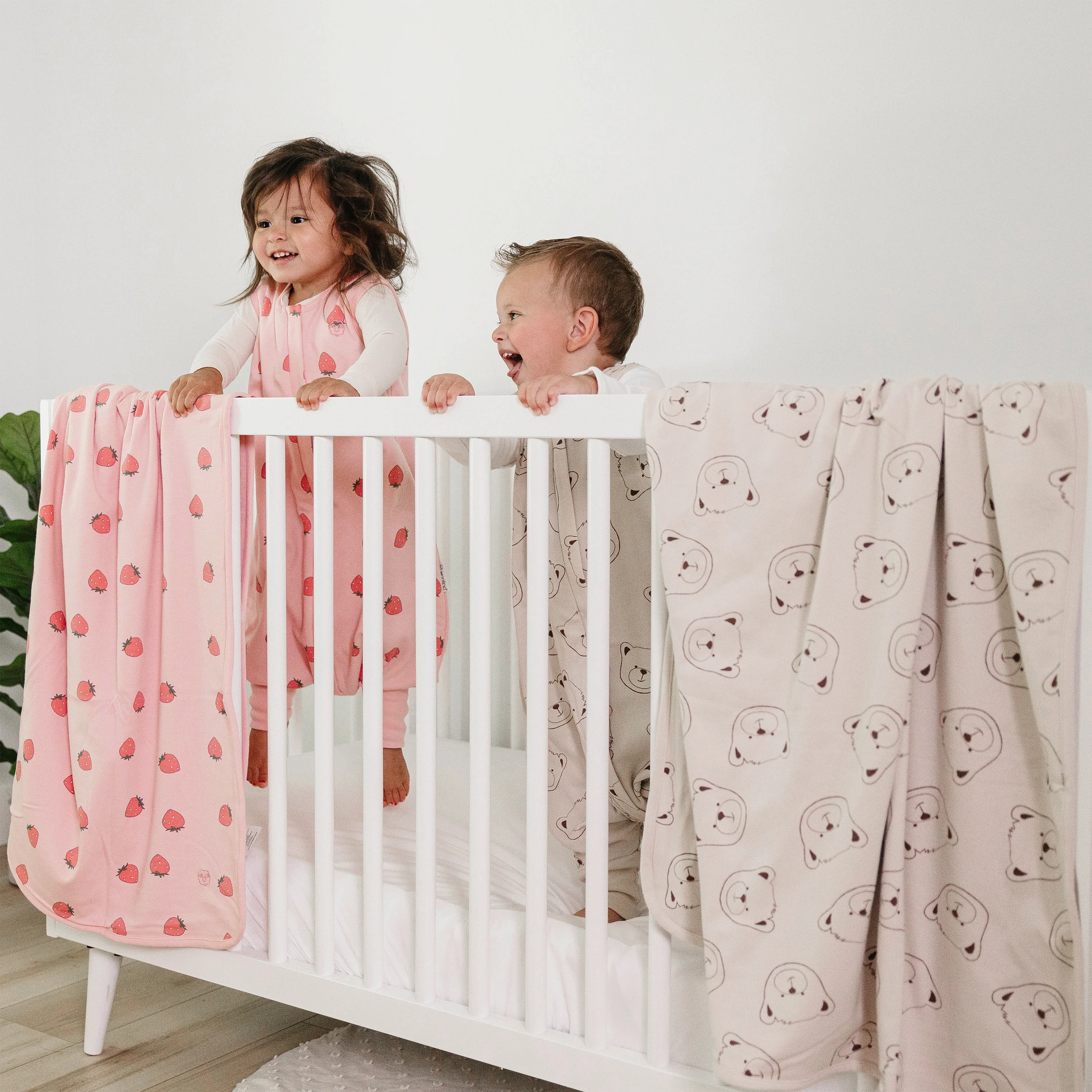 Toddler Blanket, 4 Season® Merino Wool & Organic Cotton Blanket, 52.5" x 40", Teddy Bear - Image 4