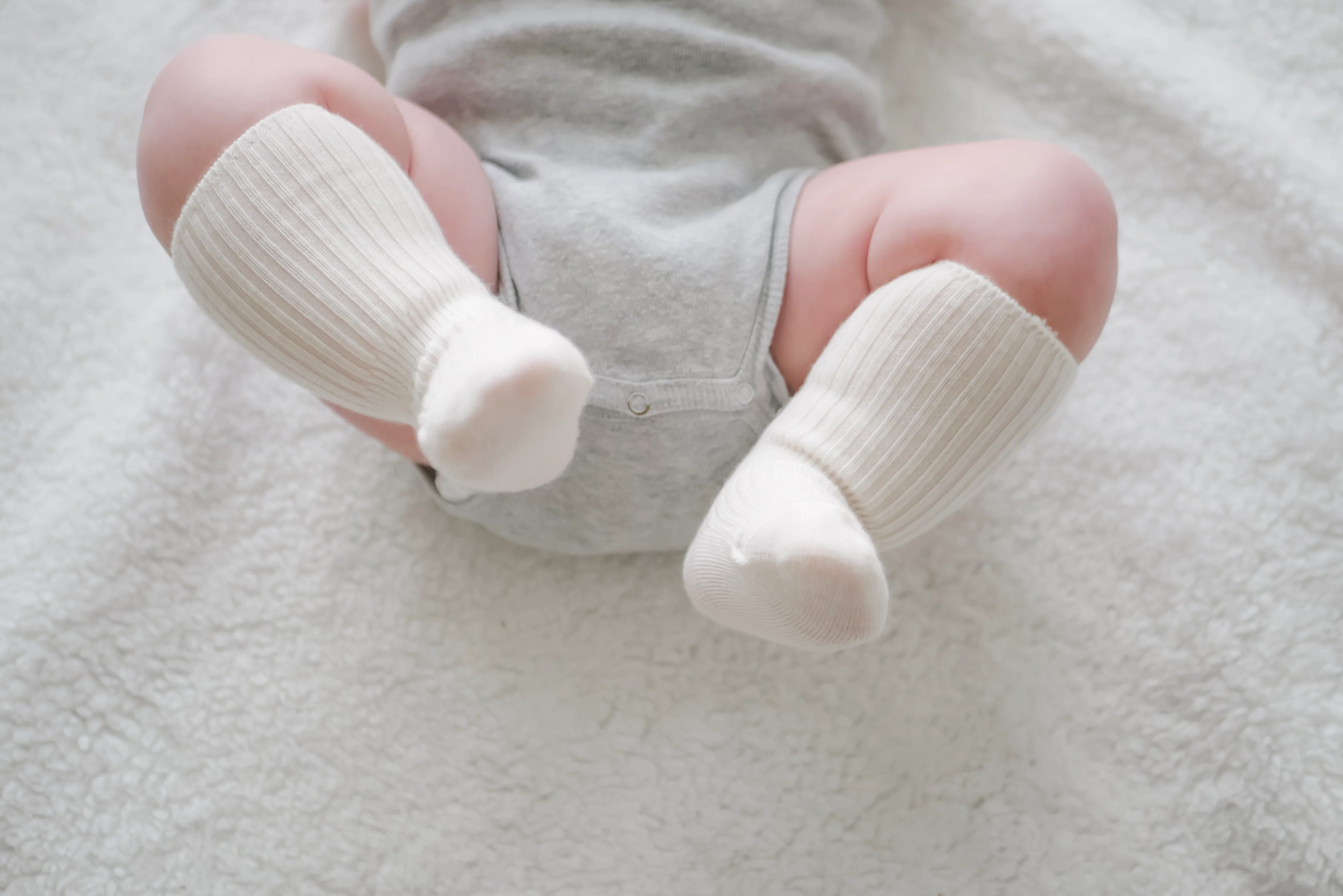 Wool Socks, Baby and Toddler, Brown-Gray & White - Image 10