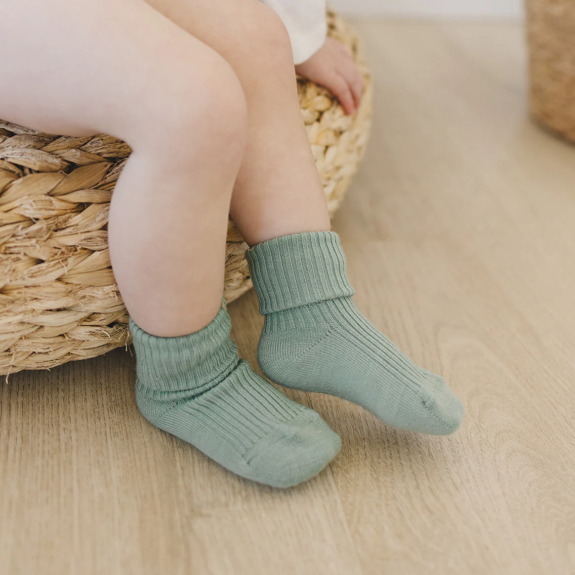 Wool Socks, Baby and Toddler, Pine - Image 3