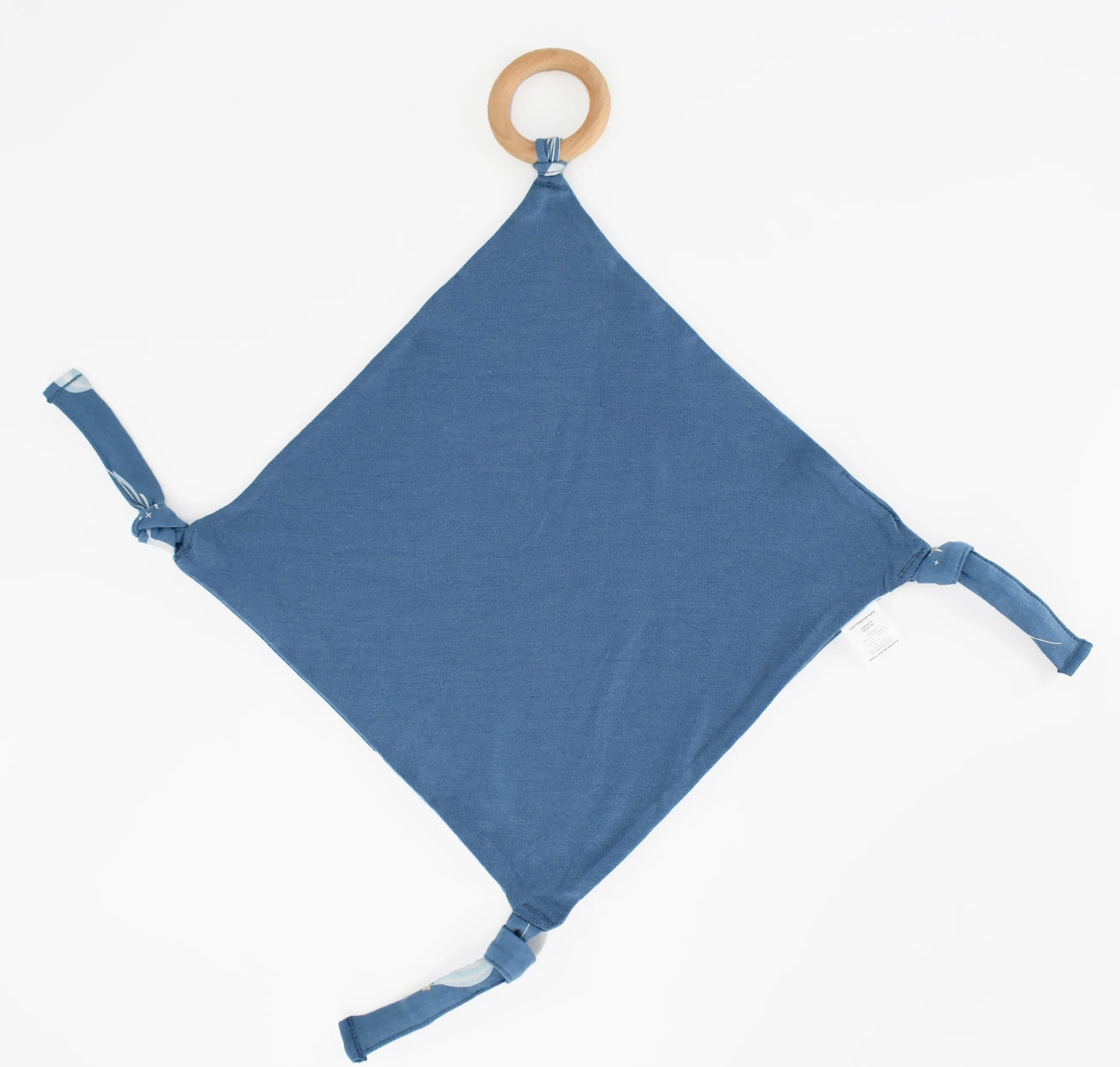 Lovey, Merino Wool and Organic Cotton with Removable Teething Ring, Hot Air Balloon - Image 3